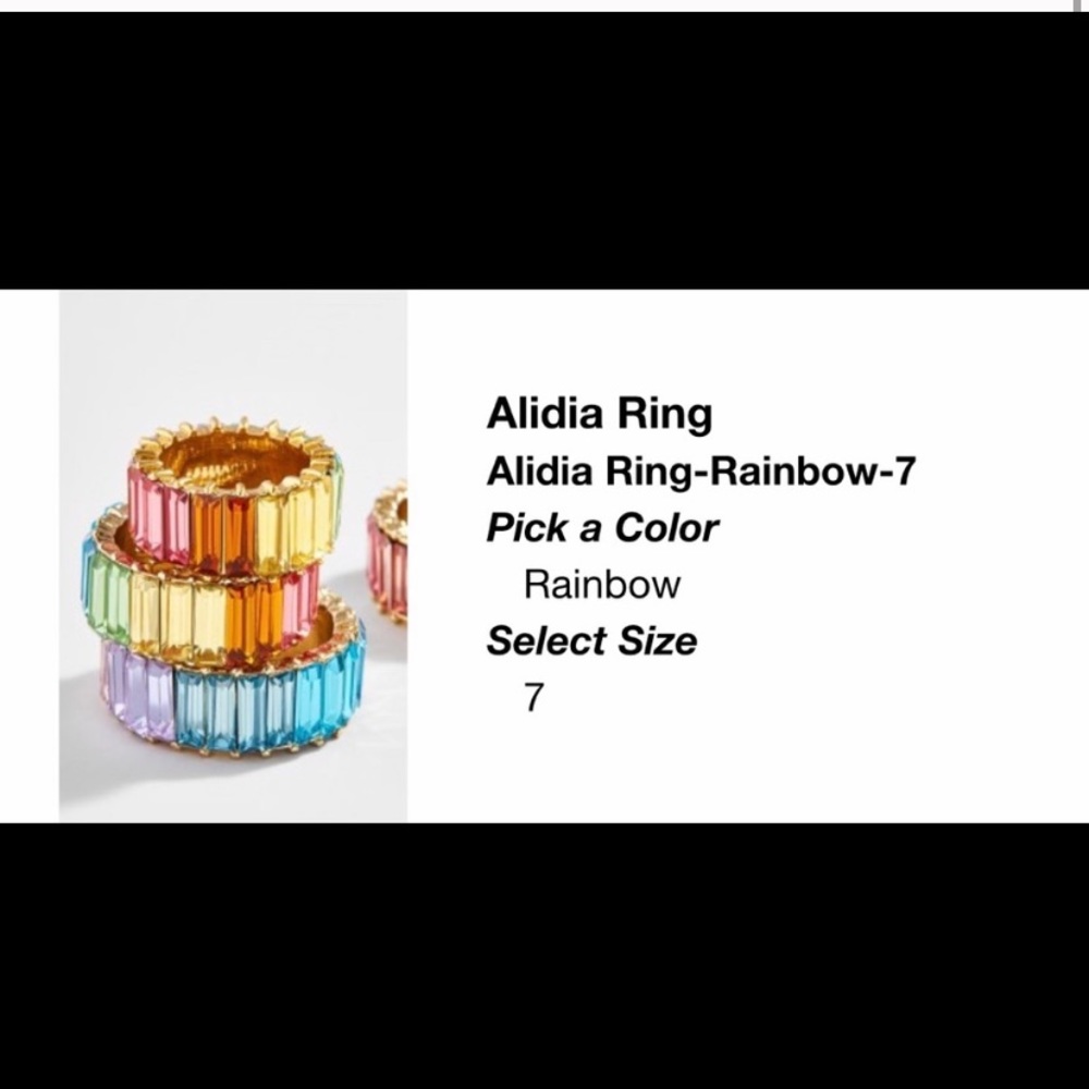 BAUBLEBAR Rainbow Alidia Ring (size 7)